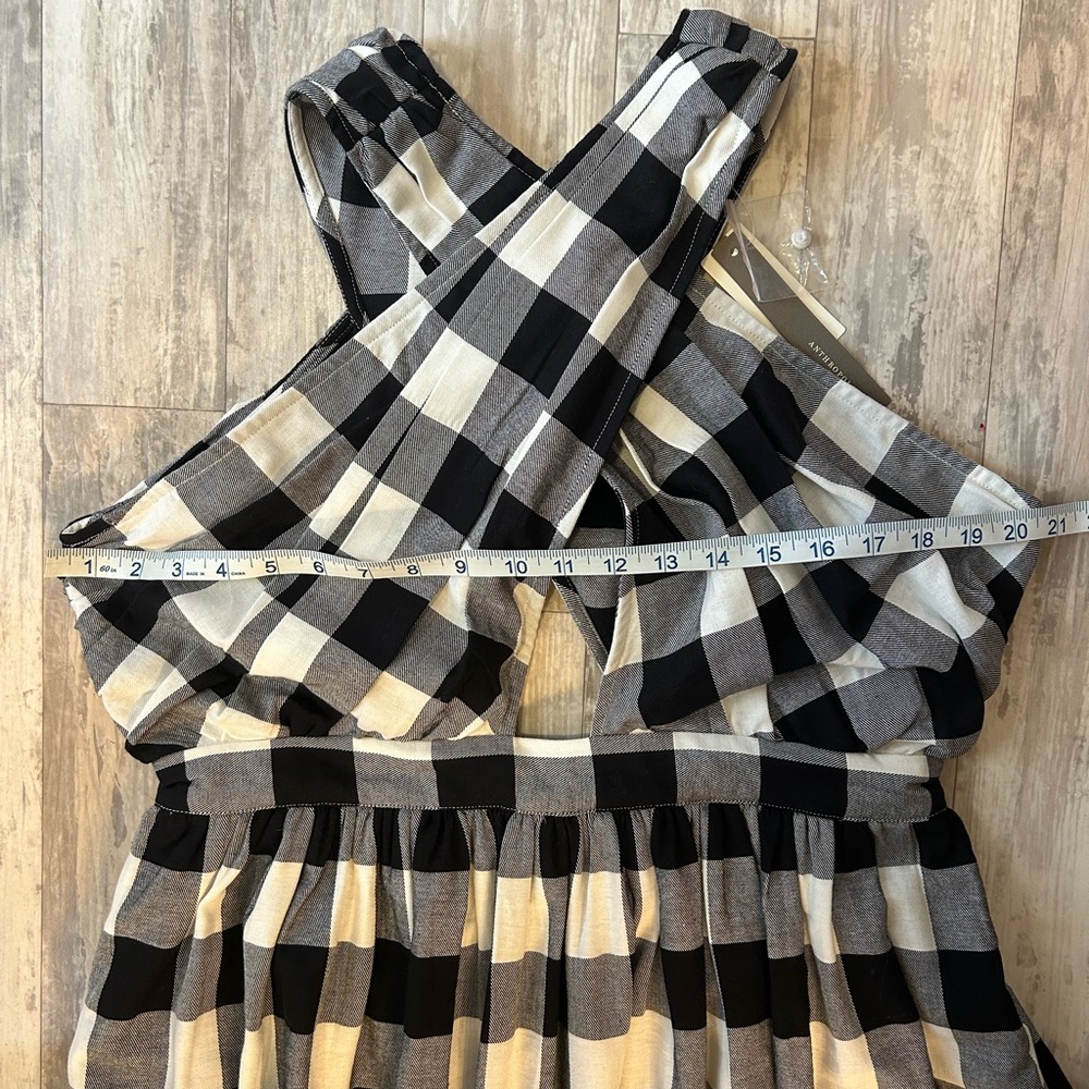 Anthropologie Verb by Pallavi Singhee Gingham Halter Dress - Picture 15 of 16